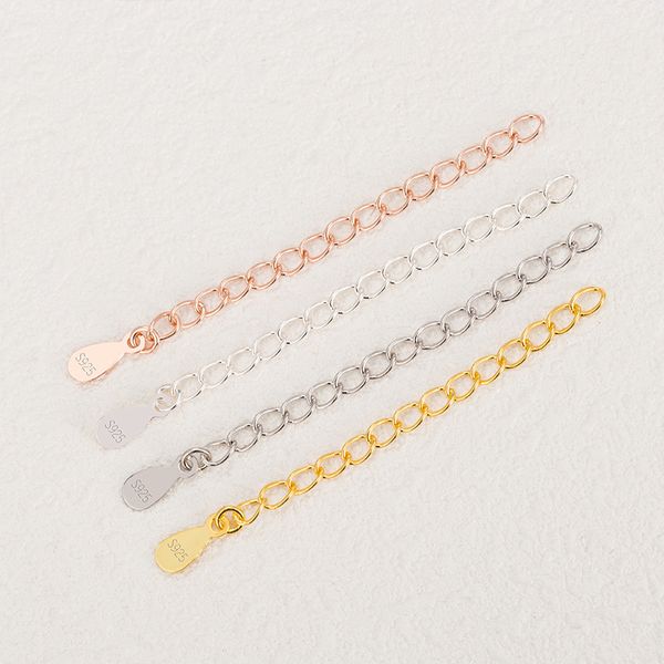 1pcs 5cm extension chain 925 silver necklace bracelet jewelry drop extended adjustable chains for diy jewelry making findings
1pcs 5cm extension chain 925 silver necklace bracelet jewelry drop extended adjustable chains for diy jewelry making findings