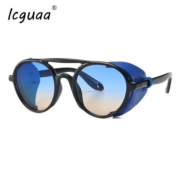 trend ladies outdoor personality sunglasses 2020 gothic steampunk side shield retro round sunglasses men sun glasses for men, White;black
trend ladies outdoor personality sunglasses 2020 gothic steampunk side shield retro round sunglasses men sun glasses for men, White;black