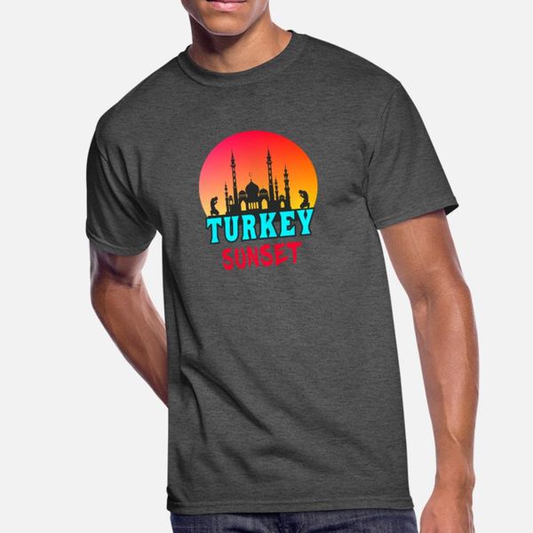 turkey sunset mosque gift religion istanbul t shirt men personalized cotton euro size s-3xl gents gift authentic spring leisure shirt