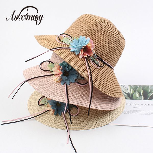 2020 summer women's sun hat panama bucket caps femme flowers bow flat wide brim straw hats fedora foldable beach hats women, Blue;gray
2020 summer women's sun hat panama bucket caps femme flowers bow flat wide brim straw hats fedora foldable beach hats women, Blue;gray