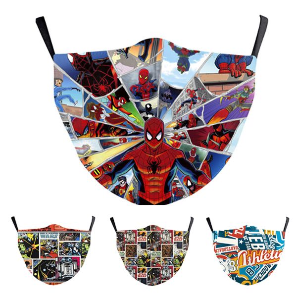 the new spider-man comics 3d digital printing mask insert chip to go out protection dustproof washable adjustable mask
the new spider-man comics 3d digital printing mask insert chip to go out protection dustproof washable adjustable mask