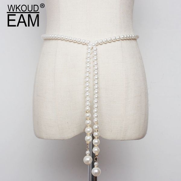 wkoud eam 2020 new pearl elasitc waist chain women fashion simple fine corset belt female trendy pearl belt tide pf721, Black;brown
wkoud eam 2020 new pearl elasitc waist chain women fashion simple fine corset belt female trendy pearl belt tide pf721, Black;brown
