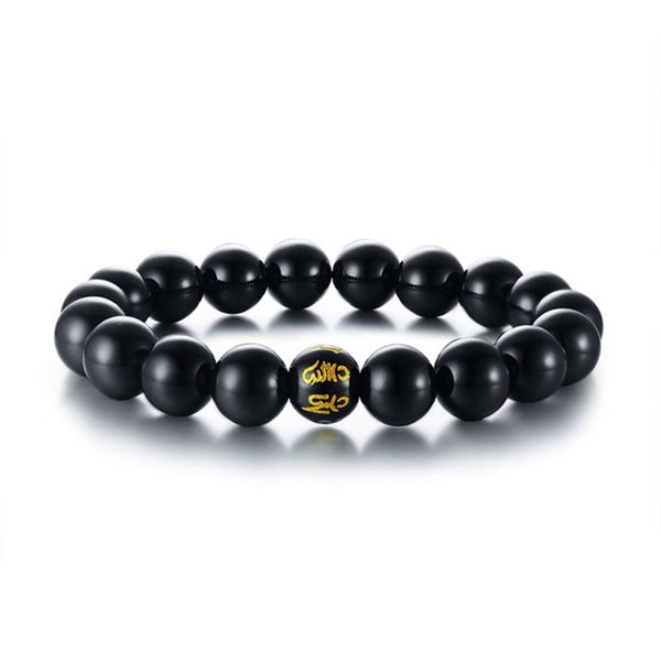 retro beads charm bracelet with om mani padmei hum buddhist culture prayer pulseira jewelry, Black
retro beads charm bracelet with om mani padmei hum buddhist culture prayer pulseira jewelry, Black