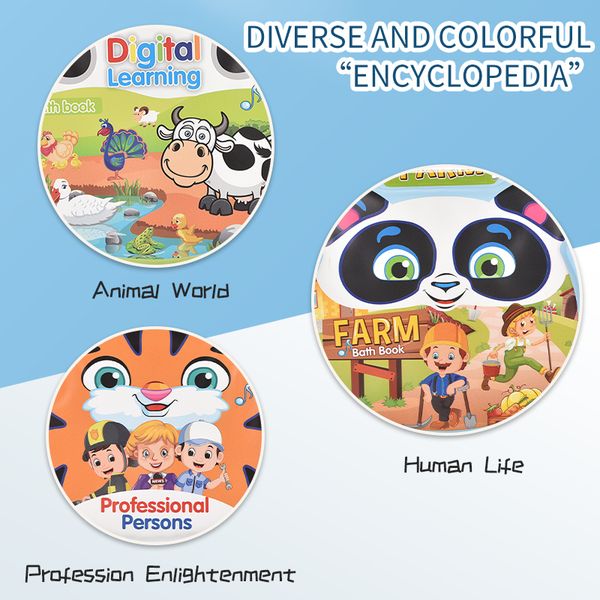 animal educational books toy soft plastic waterproof coloring eva bath book for children early teaching book
animal educational books toy soft plastic waterproof coloring eva bath book for children early teaching book
