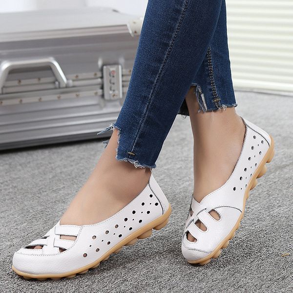 women flats genuine leather shoes slip on ballet flats moccasins loafers hollow ballerina shoes women fashion casual 2020 new, Black
women flats genuine leather shoes slip on ballet flats moccasins loafers hollow ballerina shoes women fashion casual 2020 new, Black