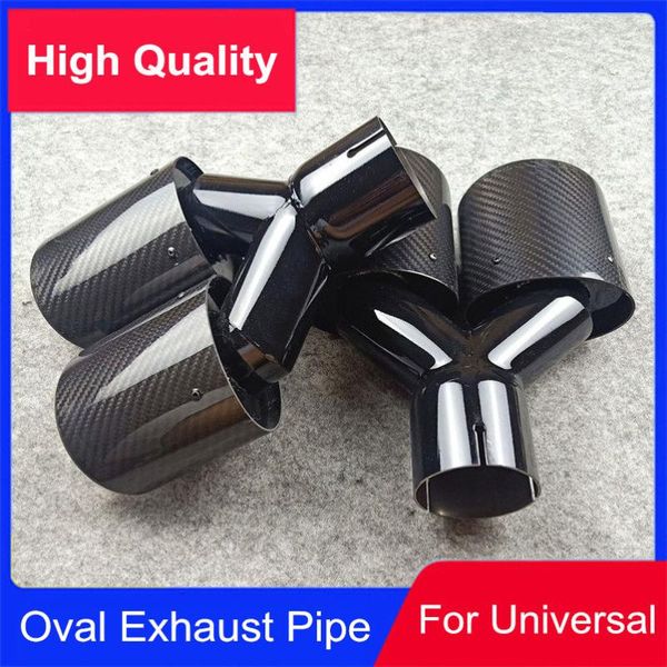 pair new y style oval shape double exhaust pipe tailtip for universal glossy black stainless steel exhaust pipes
pair new y style oval shape double exhaust pipe tailtip for universal glossy black stainless steel exhaust pipes