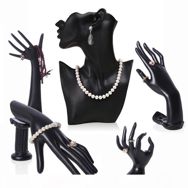 resin mannequin display stand necklace earring rack ring bracelet jewelry holder display props hand portrait model, Khaki
resin mannequin display stand necklace earring rack ring bracelet jewelry holder display props hand portrait model, Khaki