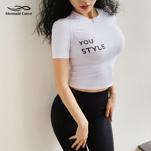русалка curve новое письмо печать женщины упругие tight йога футболки sexy crop top женщины на открытом воздухе бег с коротким рукавом футбо, White;red
русалка curve новое письмо печать женщины упругие tight йога футболки sexy crop top женщины на открытом воздухе бег с коротким рукавом футбо, White;red