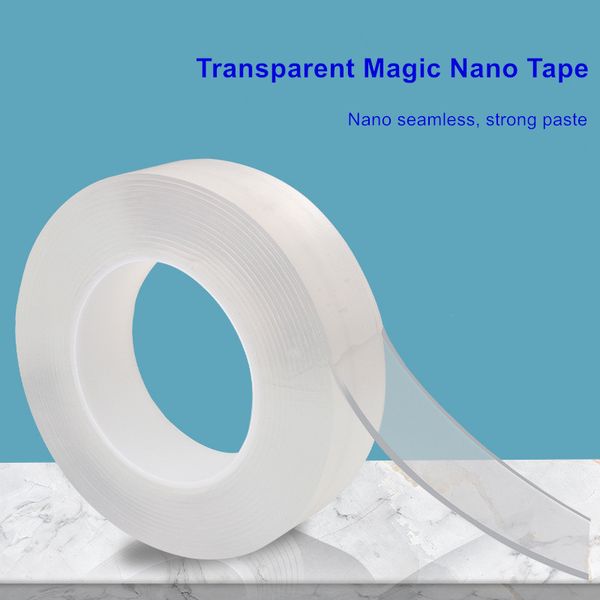 transparent magic nano tape washable reusable double-sided tape adhesive nano-no trace paste removable glue cleanable household
transparent magic nano tape washable reusable double-sided tape adhesive nano-no trace paste removable glue cleanable household