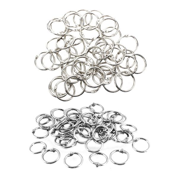 100 pcs staple book binder 20mm/30mm outer diameter loose leaf ring keychain, Silver
100 pcs staple book binder 20mm/30mm outer diameter loose leaf ring keychain, Silver