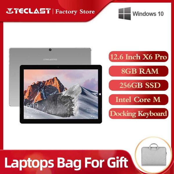 

12.6 inch 1920*2880 teclast x6 pro 2 in 1 tablet pc intel core m 8gb ram 256gb ssd windows 10 touch screen lapdual wifi