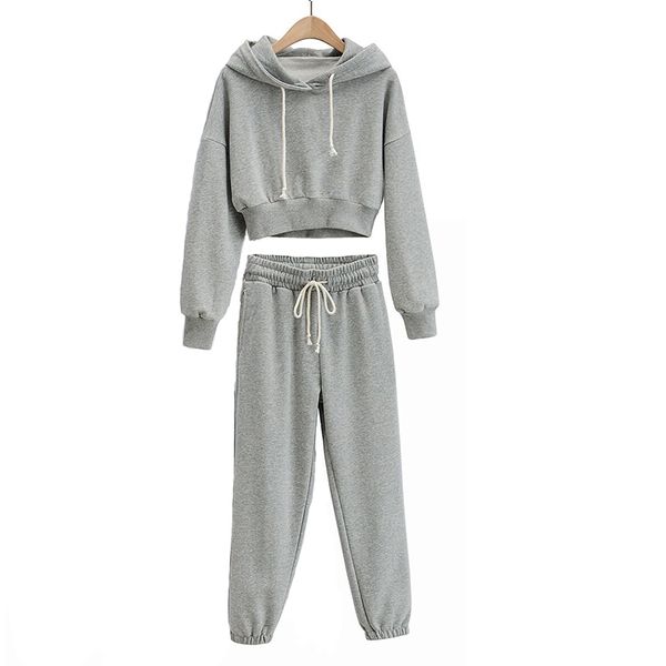 ukcnsep 2020 casual tracksuit pullovers and pants fleece hoodies set winter autumn two piece set women outfits, Gray
ukcnsep 2020 casual tracksuit pullovers and pants fleece hoodies set winter autumn two piece set women outfits, Gray