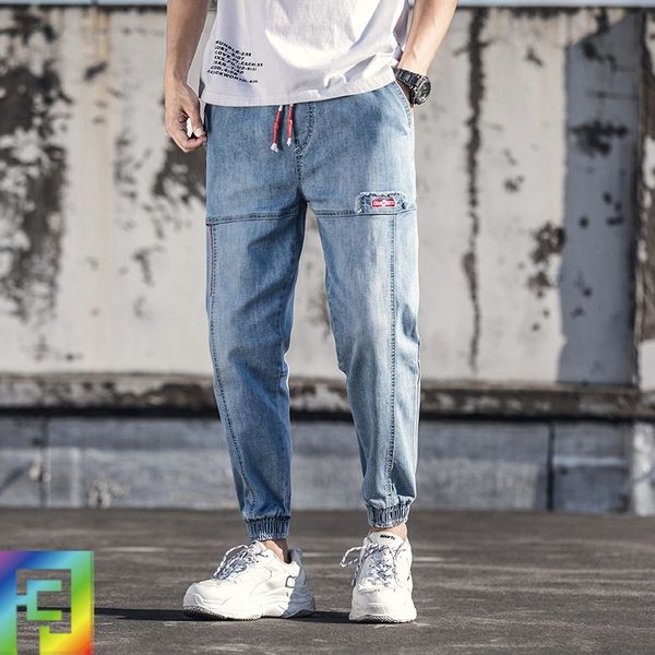 2019 spring and summer new fashion large size men's loose ankle-length pants casual sports leggings tight pants jeans and jeans grg0c g, Blue
2019 spring and summer new fashion large size men's loose ankle-length pants casual sports leggings tight pants jeans and jeans grg0c g, Blue