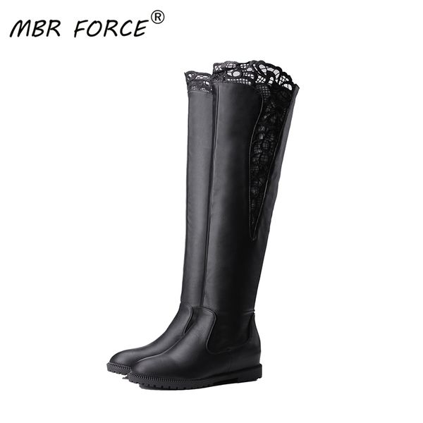 mbr force new fashion all-match 2020 round toe over the knee boots casual zipper black lace decoration pu leather shoes women
mbr force new fashion all-match 2020 round toe over the knee boots casual zipper black lace decoration pu leather shoes women