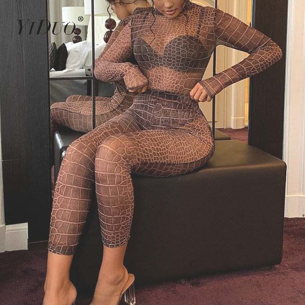 yiduo 2020 snake print mesh see-through bodysuit and leggings 2 pieces set club party wear autumn winter women outfits, Gray
yiduo 2020 snake print mesh see-through bodysuit and leggings 2 pieces set club party wear autumn winter women outfits, Gray