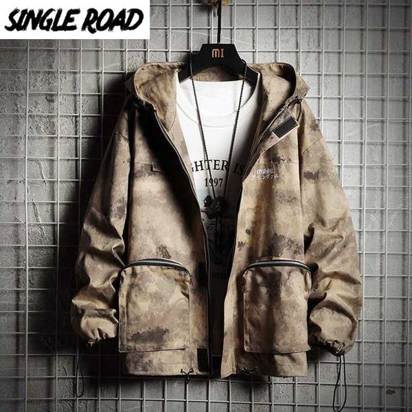 singleroad mens hooded jacket men 2020 camouflage side pockets windbreakers coat hip hop japanese streetwear harajuku jackets, Black;brown
singleroad mens hooded jacket men 2020 camouflage side pockets windbreakers coat hip hop japanese streetwear harajuku jackets, Black;brown