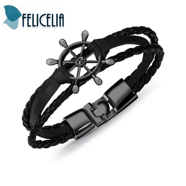 tennis felicelia rudder design men bracelet bangle multilayer pu leather wrap vintage retro sailor sailing nautical jewelry, Golden;silver
tennis felicelia rudder design men bracelet bangle multilayer pu leather wrap vintage retro sailor sailing nautical jewelry, Golden;silver