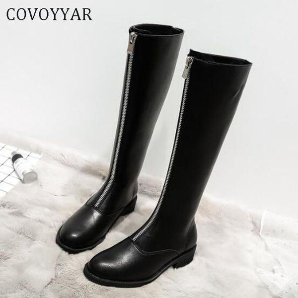 covoyyar 2020 knee high boots women riding boots zip pu leather thick heel autumn winter shoes women big size 43 wbs4026, Black
covoyyar 2020 knee high boots women riding boots zip pu leather thick heel autumn winter shoes women big size 43 wbs4026, Black