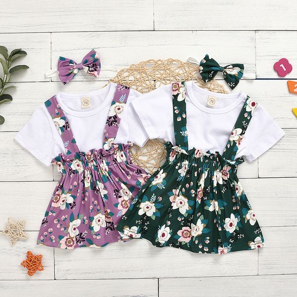 designer o-neck short sleeve toddler baby girls clothes sets solid loose casual t-shirt printed suspender skirt bow outfits
designer o-neck short sleeve toddler baby girls clothes sets solid loose casual t-shirt printed suspender skirt bow outfits