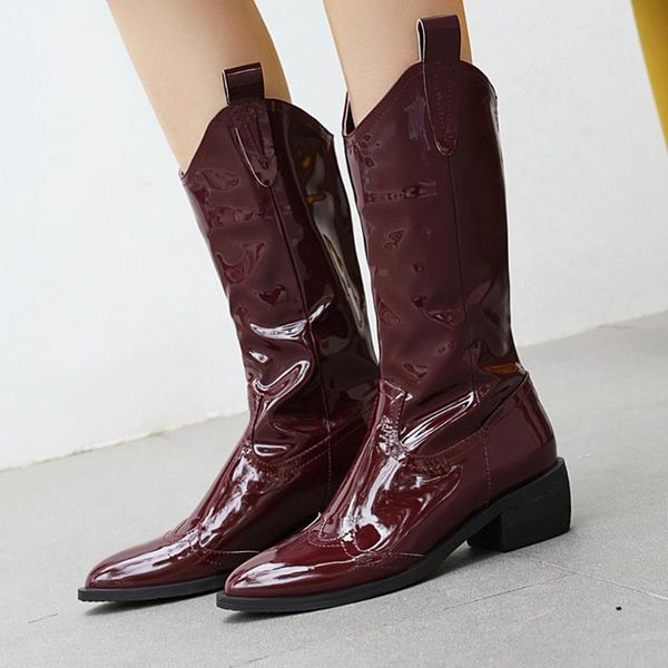 sarairis 2020 new fashion plus size 46 slip on concise fashion boots woman shoes chunky heels solid spring autumn mid calf boots, Black
sarairis 2020 new fashion plus size 46 slip on concise fashion boots woman shoes chunky heels solid spring autumn mid calf boots, Black