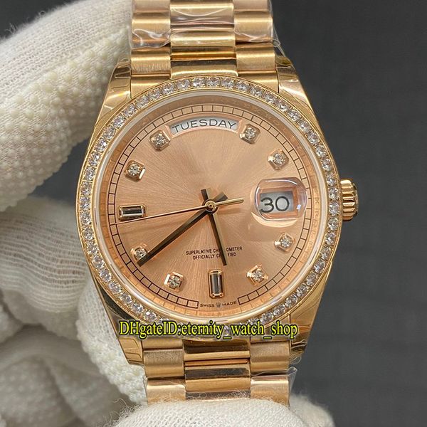 ew daydate 36mm 128235 128345 cal.3255 automatic 128348 mens watch pink dial 18k rose-gold diamond inlay case jubilie strap iced out watches, Slivery;brown 
ew daydate 36mm 128235 128345 cal.3255 automatic 128348 mens watch pink dial 18k rose-gold diamond inlay case jubilie strap iced out watches, Slivery;brown