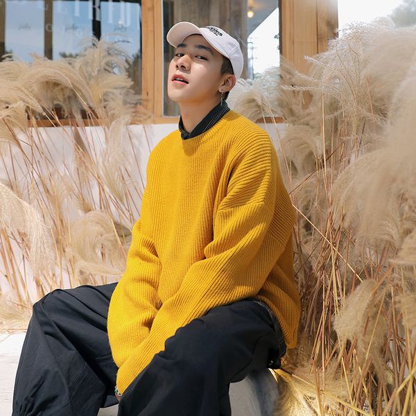 men's sweaters 2021 winter solid color coats ound neck long sleeve in warm knitting cashmere pullover casual brand male woolen sweater, White;black
men's sweaters 2021 winter solid color coats ound neck long sleeve in warm knitting cashmere pullover casual brand male woolen sweater, White;black