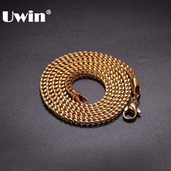 uwin 3mm franco link chain stainless steel men women necklace gold silver color jewelry chains drop shipping
uwin 3mm franco link chain stainless steel men women necklace gold silver color jewelry chains drop shipping