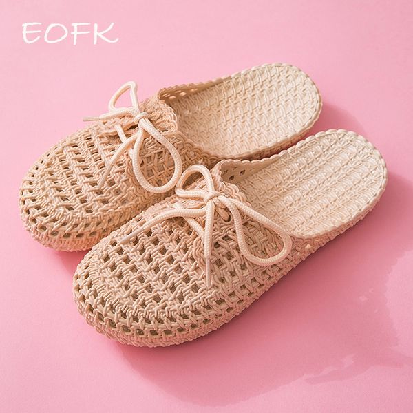 eofk womens slippers 2020 summer woman fashion hollow out elegant butterfly-knot breathable beach pvc half slippers flip flop, Black 
eofk womens slippers 2020 summer woman fashion hollow out elegant butterfly-knot breathable beach pvc half slippers flip flop, Black