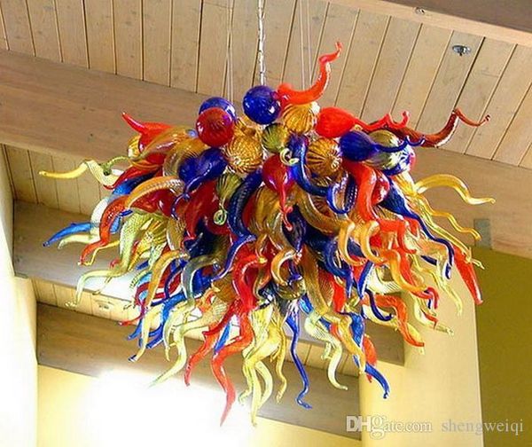 Newest Chihuly Style Blown Glass Pendant Light Hotel Decoration CE UL Certifiacate Colorful Murano Glass Chandelier
Newest Chihuly Style Blown Glass Pendant Light Hotel Decoration CE UL Certifiacate Colorful Murano Glass Chandelier
