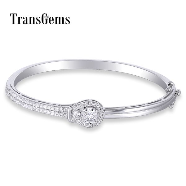 transgems sterling solid 925 silver 1ct 6.5mm f color moissanite stone bangle bracelet moissanite jewelry for women gifts y200620, Black
transgems sterling solid 925 silver 1ct 6.5mm f color moissanite stone bangle bracelet moissanite jewelry for women gifts y200620, Black