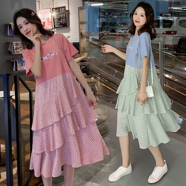 3681# maternity clothes summer cotton short sleeve letter printing dress for pregnant women pregnancy clothes, White
3681# maternity clothes summer cotton short sleeve letter printing dress for pregnant women pregnancy clothes, White