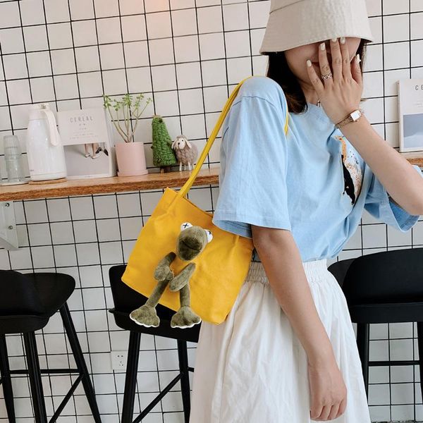 cartoon frog women handbag canvas cute totes reusable shopping shoulder bag
cartoon frog women handbag canvas cute totes reusable shopping shoulder bag