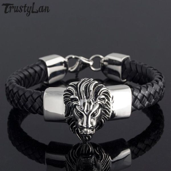 tennis mens braided genuine leather bracelet man punk rock stainless steel men's lions head wrap for men jewelry drop, Golden;silver
tennis mens braided genuine leather bracelet man punk rock stainless steel men's lions head wrap for men jewelry drop, Golden;silver