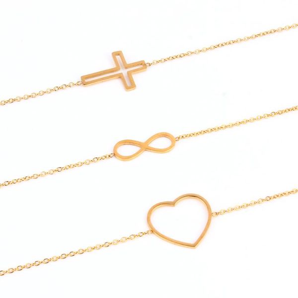 stainless steel bracelets for women charms chain link infinity bracelets bangles for women female girls heart cross gifts gold, Black
stainless steel bracelets for women charms chain link infinity bracelets bangles for women female girls heart cross gifts gold, Black