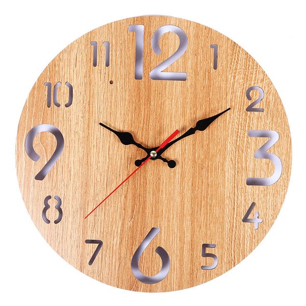 12inch wooden wall clock office for home round battery operated rustic diy decor
12inch wooden wall clock office for home round battery operated rustic diy decor