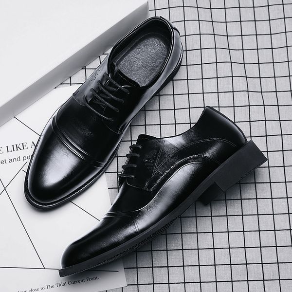 genuine leather men's business casual shoes oxfords gentleman shoe outdoor fashion leisure shoes male #iv, Black
genuine leather men's business casual shoes oxfords gentleman shoe outdoor fashion leisure shoes male #iv, Black