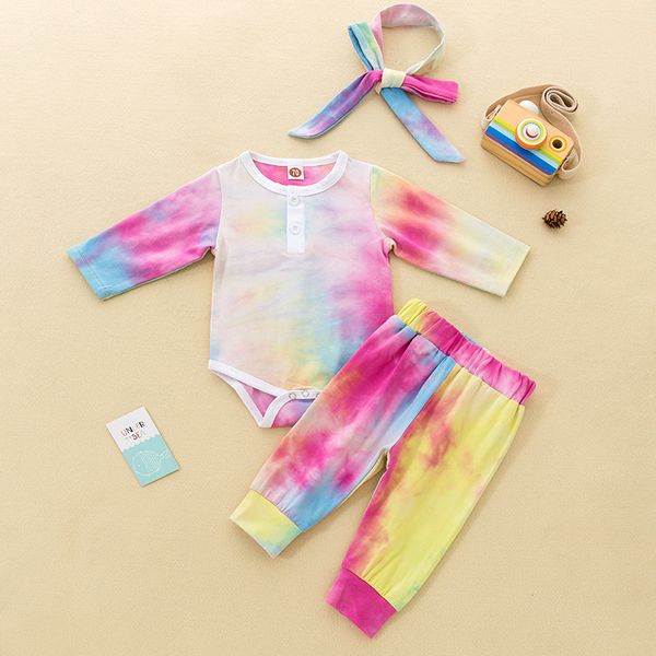 autumn kids clothes tie dyed clothing sets article pit baby long sleeve romper + pants + headbands 3pcs boutique child outfits, White
autumn kids clothes tie dyed clothing sets article pit baby long sleeve romper + pants + headbands 3pcs boutique child outfits, White