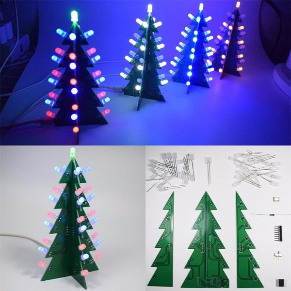 three-dimensional 3d christmas tree led diy kit 4 colors red/white/yellow flash circuit kit electronic suite holiday decor #c
three-dimensional 3d christmas tree led diy kit 4 colors red/white/yellow flash circuit kit electronic suite holiday decor #c