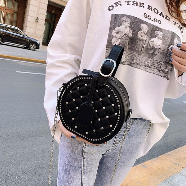 women shoulder bag diamond rivet crossbody bags lady round handbags ladies messenger bag female phone pack money pouch purse
women shoulder bag diamond rivet crossbody bags lady round handbags ladies messenger bag female phone pack money pouch purse