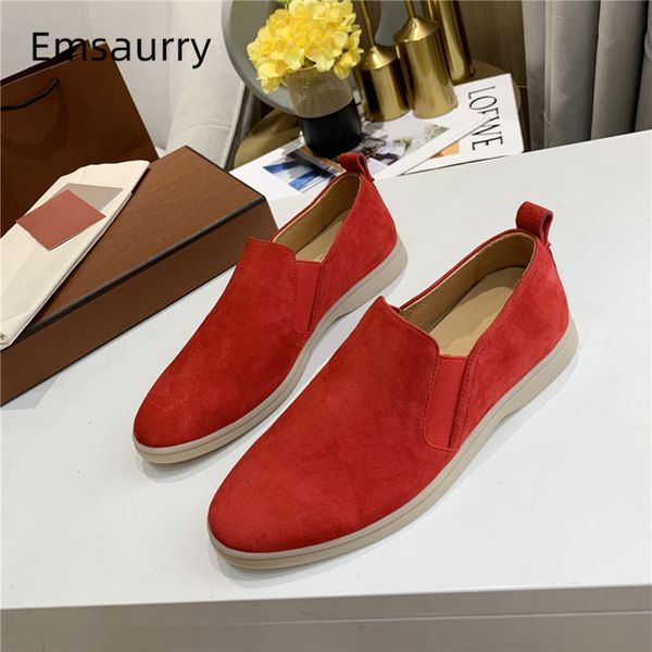 concise spring new design slip-on loafers woman round toe flat heel elastic band slim suede casual shoes woman, Black
concise spring new design slip-on loafers woman round toe flat heel elastic band slim suede casual shoes woman, Black