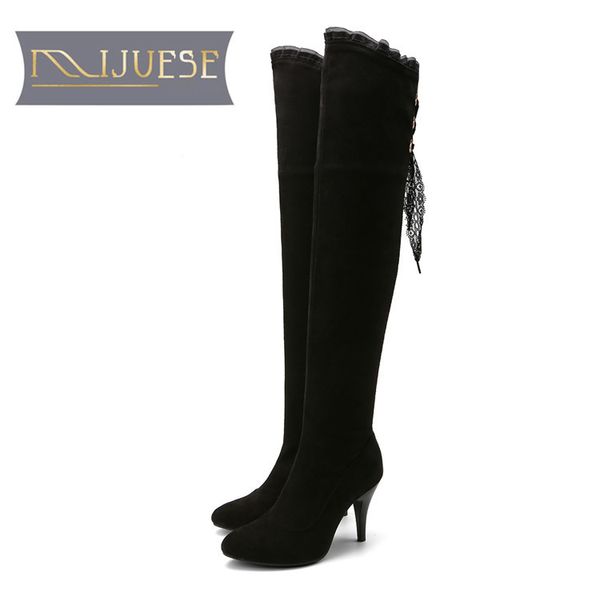 boots mljuese 2021 women over the knee high autumn winter lace up riband black color spike heels size 32-43
boots mljuese 2021 women over the knee high autumn winter lace up riband black color spike heels size 32-43