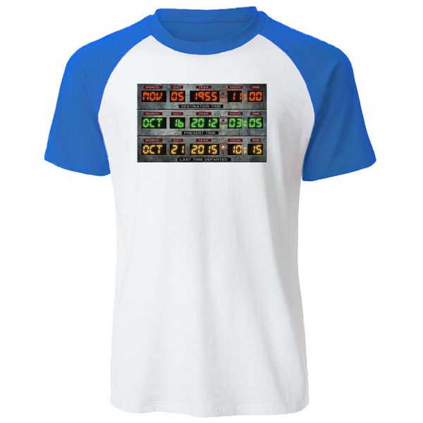 last time departed oct 21 2015 men t shirt back to the future t-shirt summer funny men's tshirt cotton raglan
last time departed oct 21 2015 men t shirt back to the future t-shirt summer funny men's tshirt cotton raglan