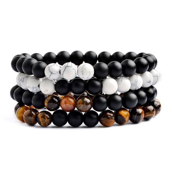 natural white matte black stone beads tiger eye bracelets bangles pulseras rope chain pulseiras wristband for women men jewelry, Red;blue
natural white matte black stone beads tiger eye bracelets bangles pulseras rope chain pulseiras wristband for women men jewelry, Red;blue