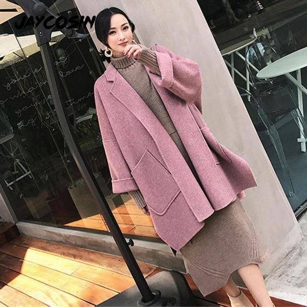 jaycosin women's fashion solid color long sleeve woolen and woolen coat blouses loose super warm manteau, Black
jaycosin women's fashion solid color long sleeve woolen and woolen coat blouses loose super warm manteau, Black