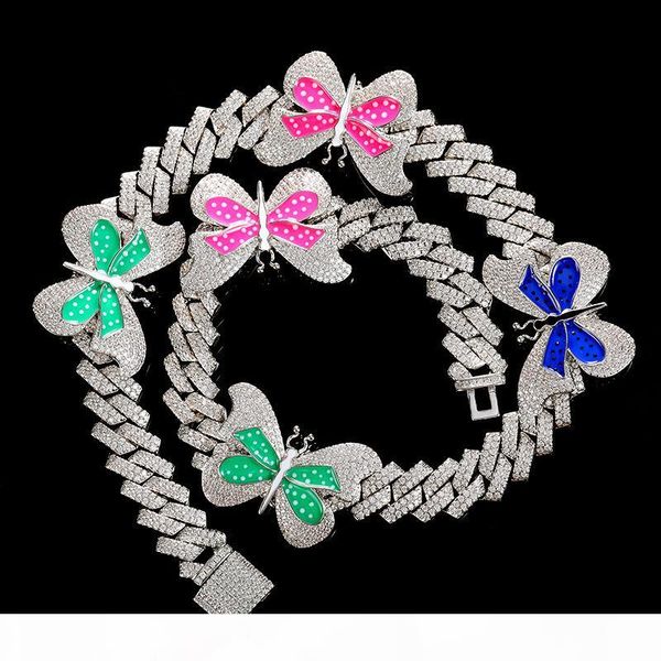 ale men women necklace gold plated colorful butterflies cz miami cuban necklaces for men women gift, Silver
ale men women necklace gold plated colorful butterflies cz miami cuban necklaces for men women gift, Silver