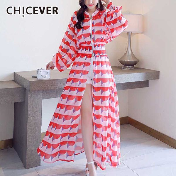 women's trench coats chicever print hit color mandarin collar lantern sleeve tunic high waist summer windbreaker female clothes 2021, Tan;black
women's trench coats chicever print hit color mandarin collar lantern sleeve tunic high waist summer windbreaker female clothes 2021, Tan;black