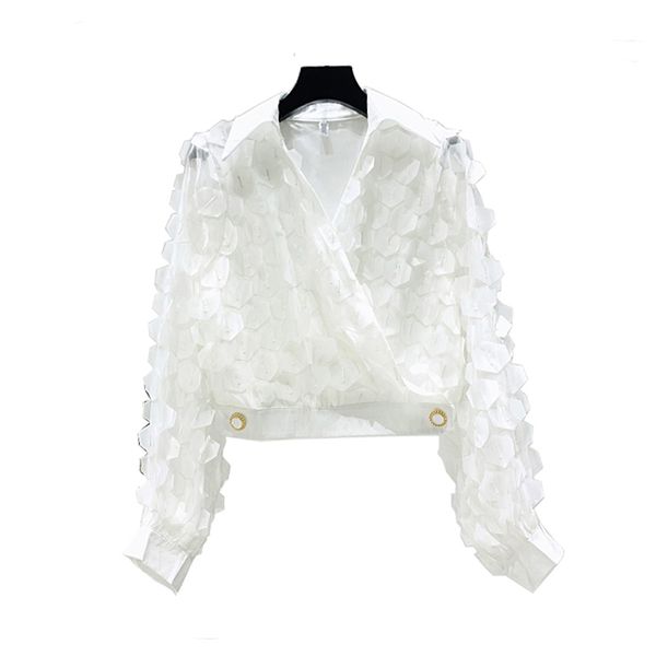 perhaps u women black white geometric 3d short cropped shirt blouse high street turn down collar long sleeve solid b0412
perhaps u women black white geometric 3d short cropped shirt blouse high street turn down collar long sleeve solid b0412