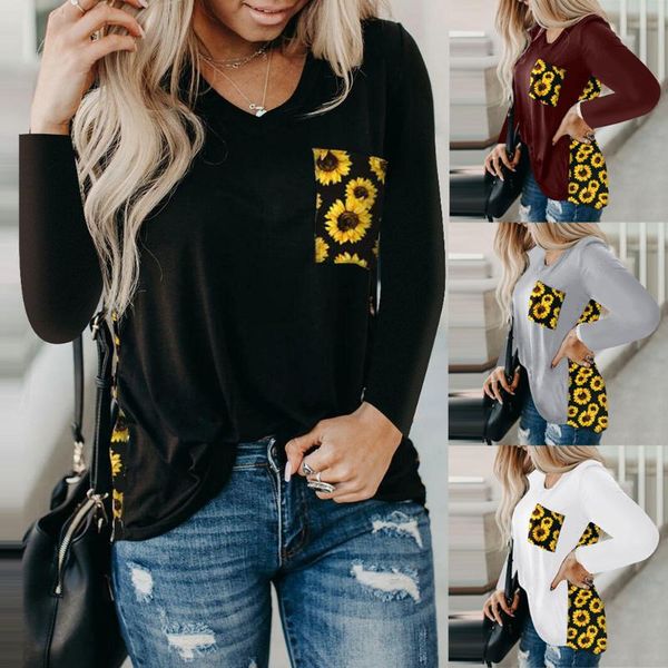 2020 spring autumn large size women t shirts casual v-neck floral print long sleeve female t shirt plus size tees, White
2020 spring autumn large size women t shirts casual v-neck floral print long sleeve female t shirt plus size tees, White