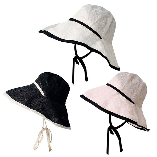 summer lace large brim sunhat for women female fsherman hat holiday travel lace-up sun suncreen hat, Blue;gray
summer lace large brim sunhat for women female fsherman hat holiday travel lace-up sun suncreen hat, Blue;gray