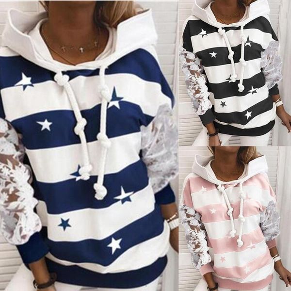 women hoodies sweatshirts 2020 casual lace patchwork long sleeve star stripe loose hoodie sweatshirt warm hooded sweatshirt 2xl, Black
women hoodies sweatshirts 2020 casual lace patchwork long sleeve star stripe loose hoodie sweatshirt warm hooded sweatshirt 2xl, Black